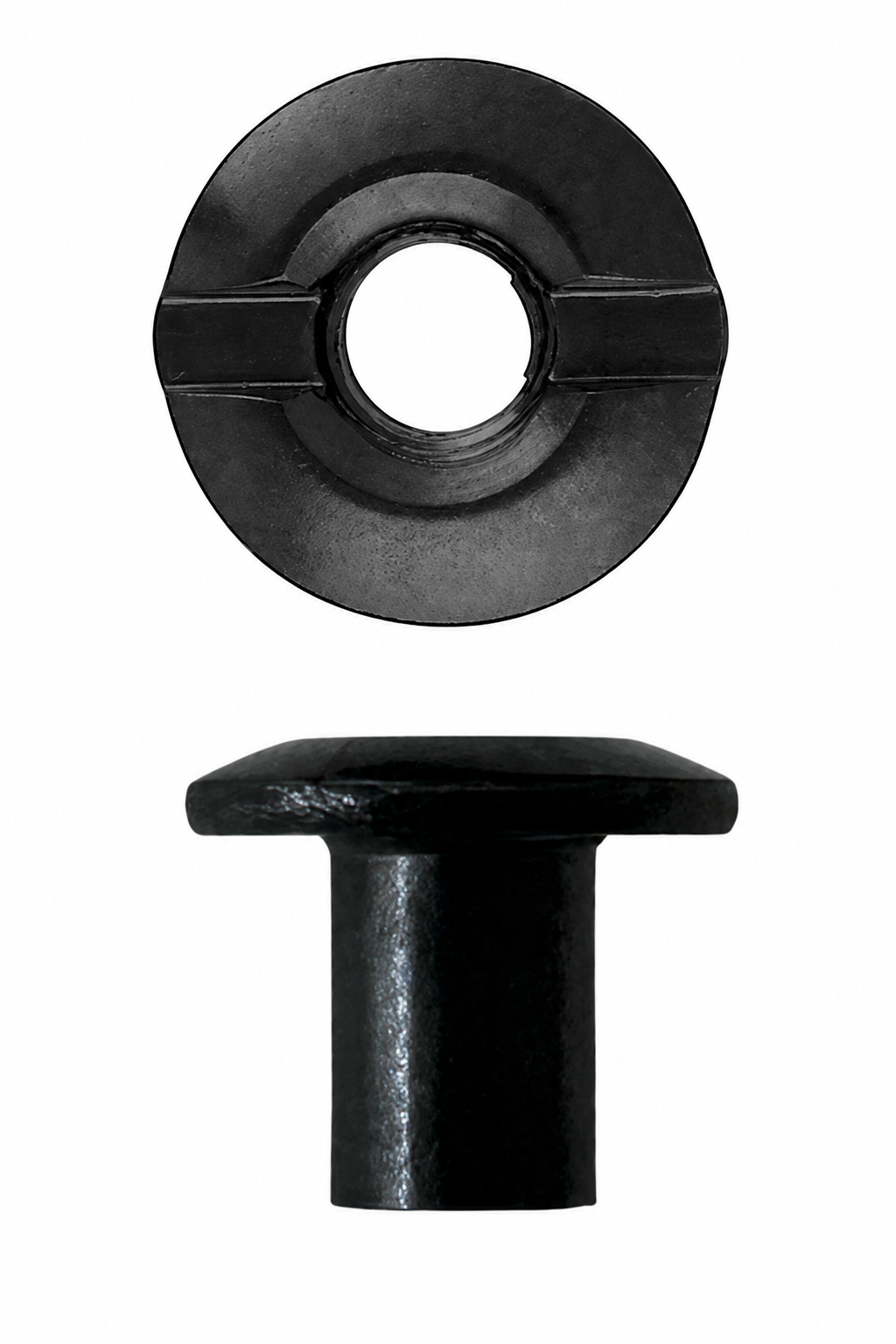 Black Slotted Screw Posts, 1/4 Inch, #8-32