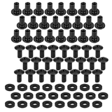 Black Chicago Screws, 1/2" Posts & 1/2" Screws, 24 Sets - for DIY Kydex Gun Holsters