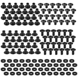 Black Chicago Screws, 144 Assorted Pieces of 1/4 & 3/8 Inch - for DIY Kydex Gun Holsters