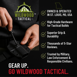 Black Chicago Screws, 48 Sets - for Kydex Gun Holsters, 1/4 Inch