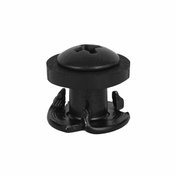 Black 3-Prong T-Nuts, 1/4 Inch, 12 Pack - image 2