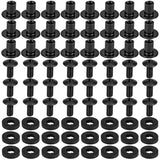 Black Chicago Screws, 24 Sets - for Kydex Gun Holsters, 3/8 Inch