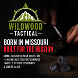 Black 3 Prong T-Nuts, 1/4 Inch, 12 Sets for DIY Leather Gun/Knife Holsters