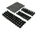 Black Chicago Screws, 144 Assorted Pieces of 1/4 & 3/8 Inch - for DIY Kydex Gun Holsters