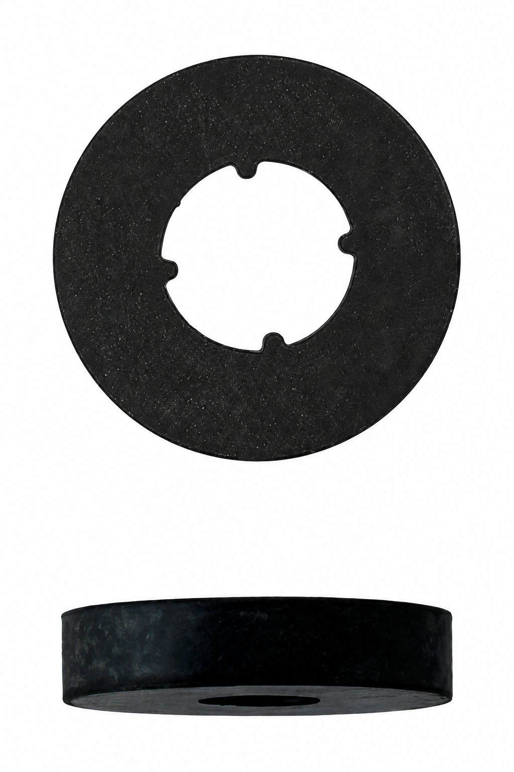 Black Rubber Spacer Washers, 1/10 Inch Thick