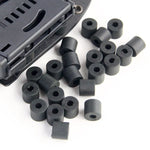 100pcs 11mm Thick Sheath Holster Spacers Black Nylon Round Rubber Washer O-Ring Gasket Fastener