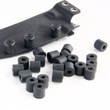 100pcs 11mm Thick Sheath Holster Spacers Black Nylon Round Rubber Washer O-Ring Gasket Fastener