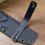 IWB Soft Belt Loops Black Tatical Rubberized Nylon Strap Holster Clip Work with 1.25" 1.5" 1.75" Belts with Hardware Kit